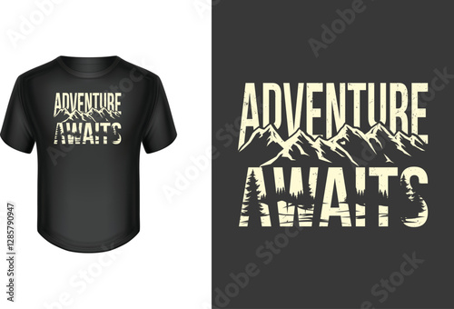 Adventure t-shirt design. 