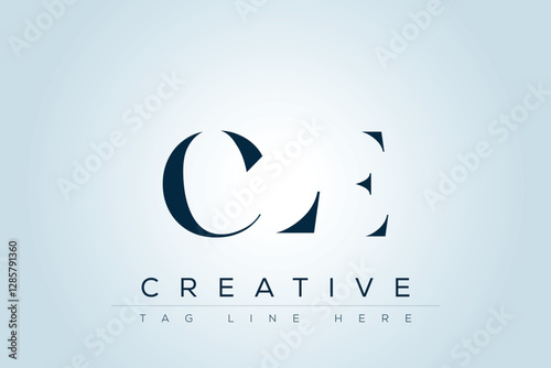 Фотография CLE abstract letter logo design