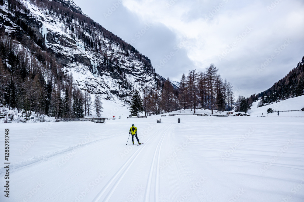 Eine Runde Langlaufen am Langlaufzentrum Rein in Taufers im wunderschönen Reintal - Südtirol - Italien