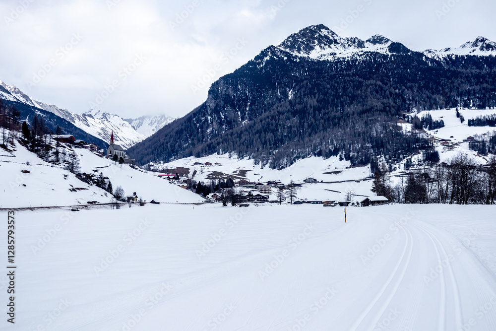 Eine Runde Langlaufen am Langlaufzentrum Rein in Taufers im wunderschönen Reintal - Südtirol - Italien