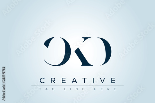 CKD abstract letter logo design. This logo is designed by three abstract letters. 