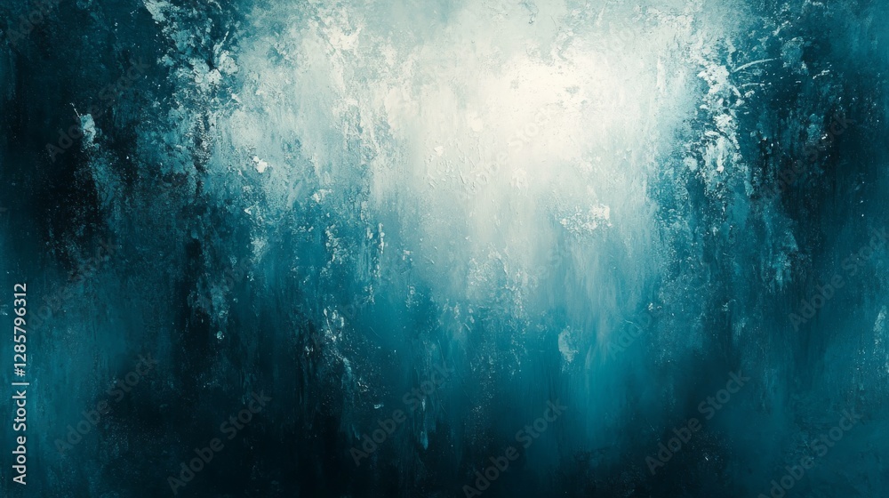Fototapeta premium A dark and serene abstract illustration of ocean water and depths