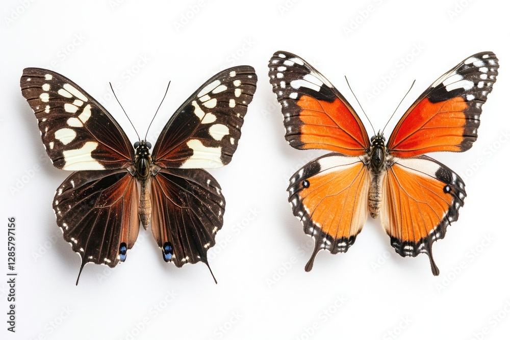 Naklejka premium Butterfly - Two Species