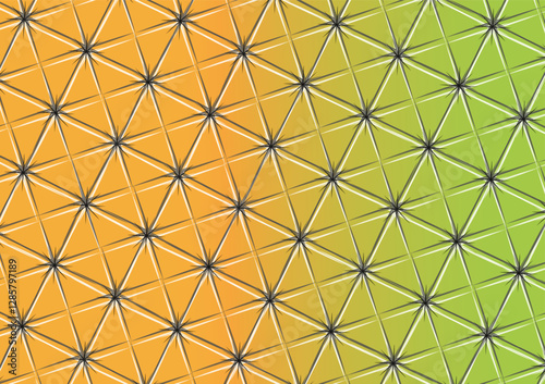 Green Orange Pineapple Texture Pattern Illustration