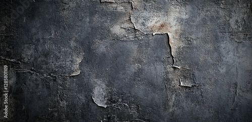 Textured dark gray concrete wall with industrial grunge surface for modern architecture presentations, website headers, and urban brand packaging