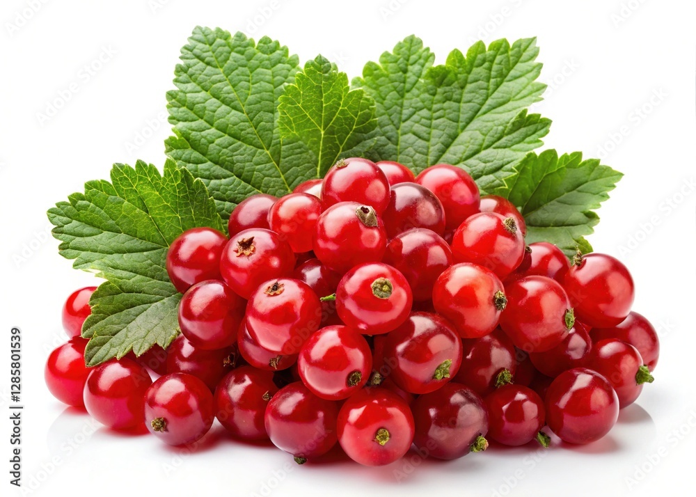 Red Currants Isolated on White Red Currants Isolated on White