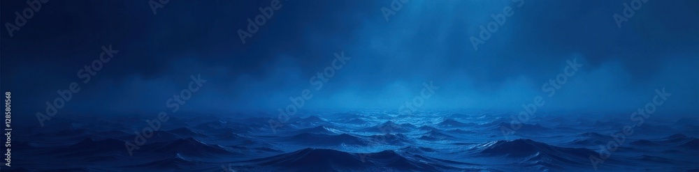 Fototapeta premium Vast, inky navy blue expanse, graduating to lighter shades , atmosphere, indigo, sky texture