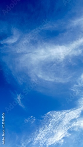 Valokuva Blue clouds in the sky for background