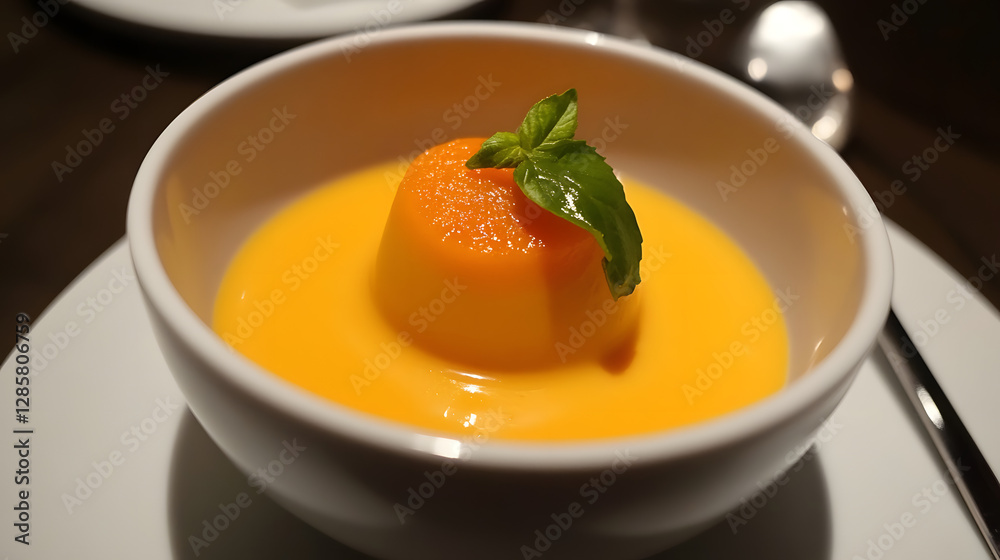 A creamy carrot and coconut soup with ginger and a hint of lime.