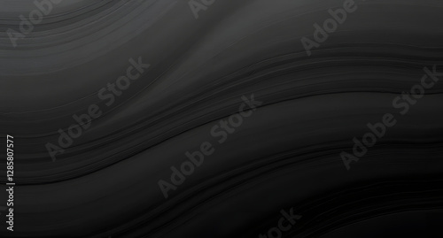 Smooth polished glossy black dark charcoal slate gray abstract background. Luxury modern premium texture. Tech design