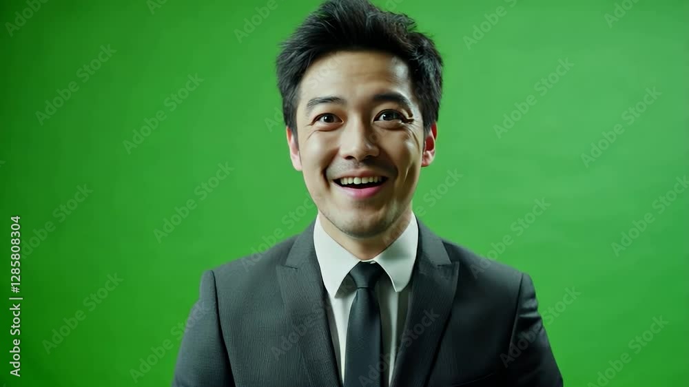portrait of an asian businessman with happy expression portrait of an asian businessman with happy expression