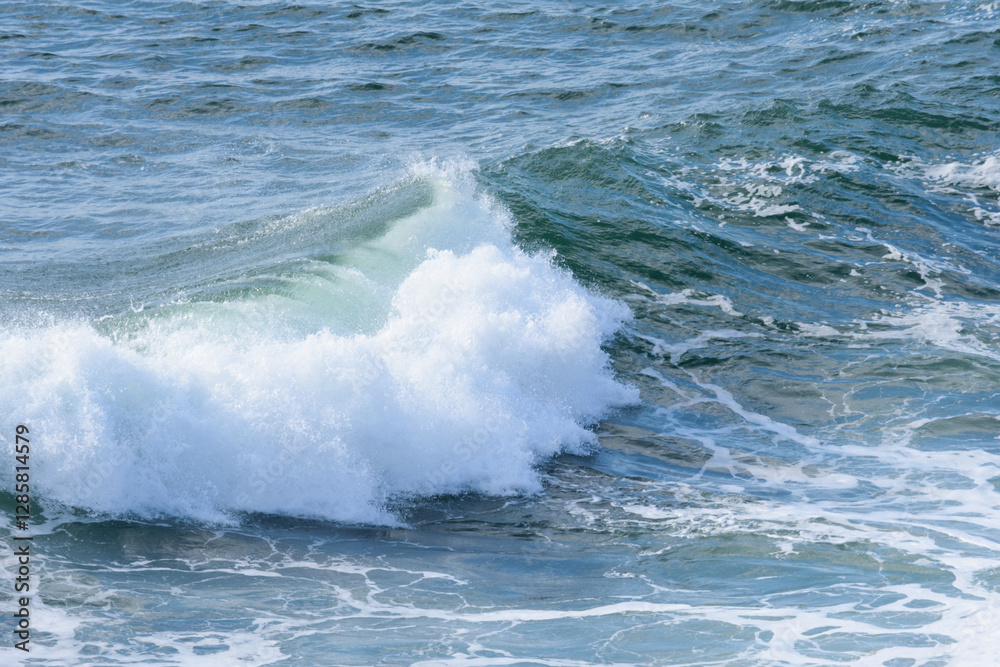 Fototapeta premium 北海道 冬の霧多布岬の荒波