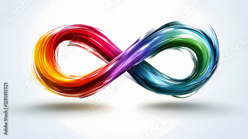 Colorful infinity symbol representing neurodiversity and World Autism Awareness Day