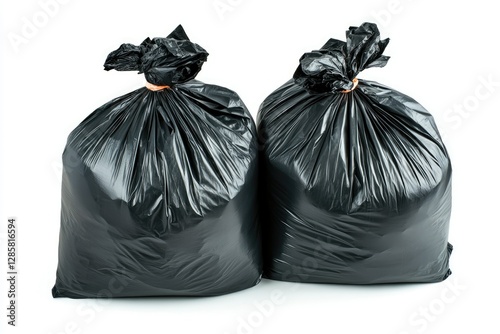 Wallpaper Mural Ultra Hd Visual of Two Black Garbage Bags Isolated on White Torontodigital.ca
