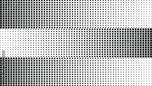 halftone square shape zig zag gradient effect