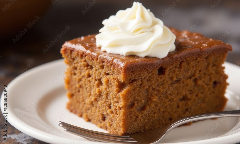 Delicious cake with whipped cream Delicious cake with whipped cream