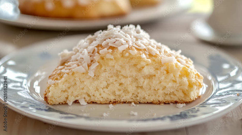 custom made wallpaper toronto digitalDelicious Coconut Scone Topped with Shredded Coconut Flakes