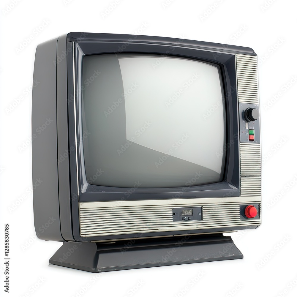 High Definition Visual of a Photo Television, Isolated on a White Background High Definition Visual of a Photo Television, Isolated on a White Background