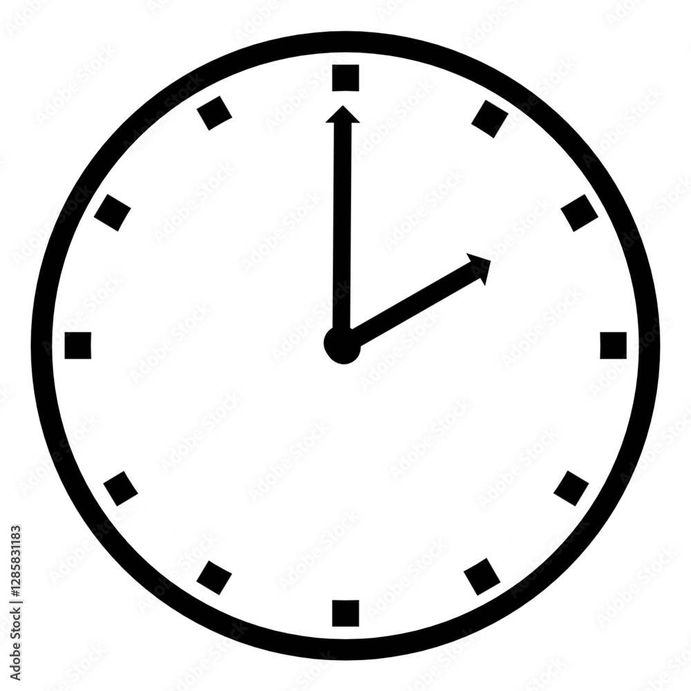 illustration of analog clock isolated in white, time shows 2 o'clock illustration of analog clock isolated in white, time shows 2 o'clock