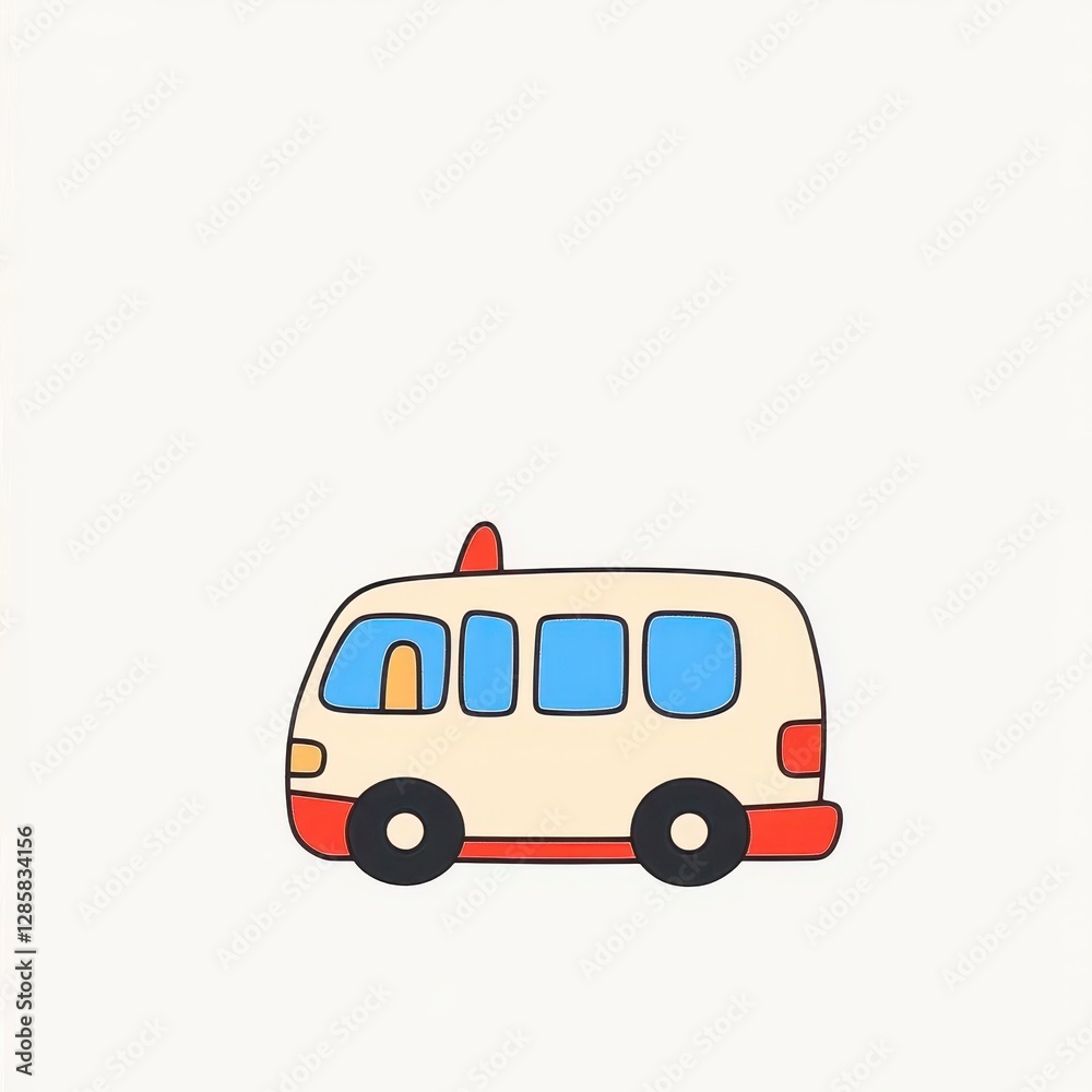 Cartoon Ambulance Illustration Cartoon Ambulance Illustration