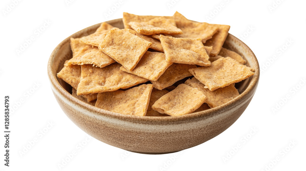 Crunchy crackers in a bowl ideal for snacking or serving at gatherings and parties