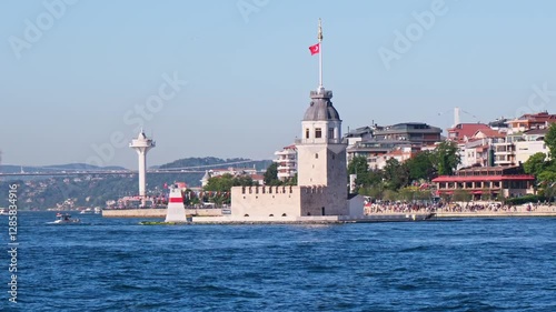 Maiden’s Tower Surrounded by the Bosphorus Waters