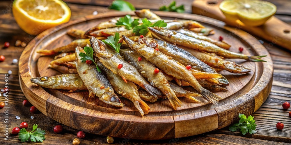 Crispy Fried Anchovies: Delicious Mediterranean Snack Crispy Fried Anchovies: Delicious Mediterranean Snack