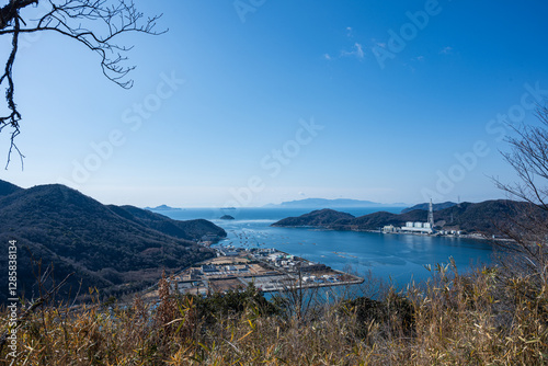 日本の兵庫県相生市の遠見山の美しい風景