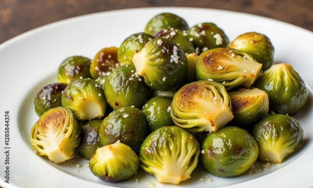 Delicious roasted Brussels sprouts dish Delicious roasted Brussels sprouts dish