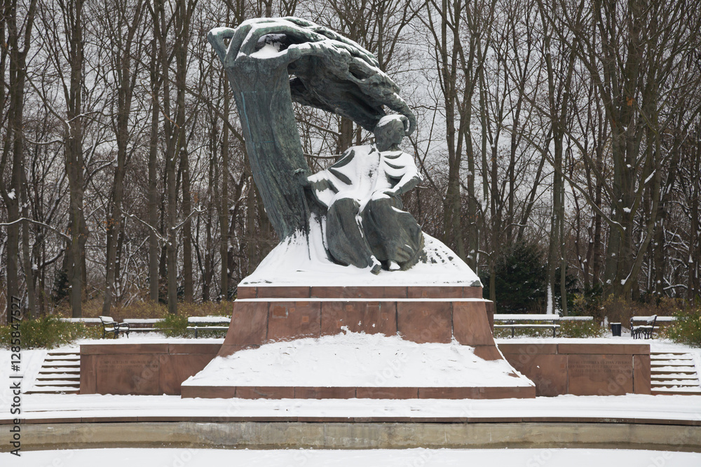Frederic Chopin Monument in Warsaw