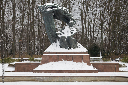 Obraz na płótnie Frederic Chopin Monument in Warsaw w salonie