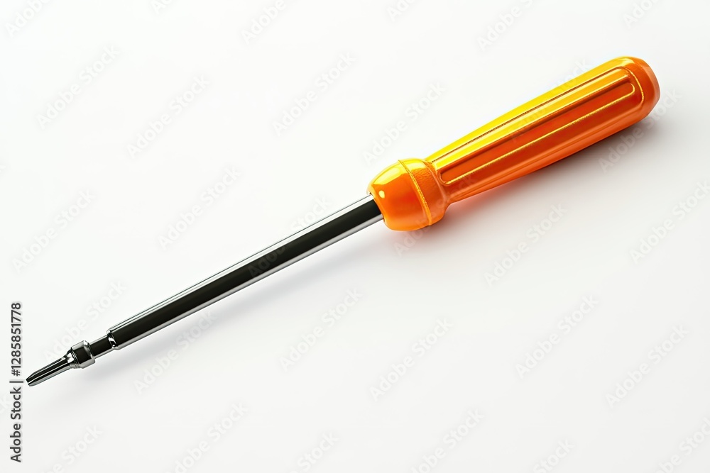 High Resolution Image of Animated Screwdriver with White Background High Resolution Image of Animated Screwdriver with White Background