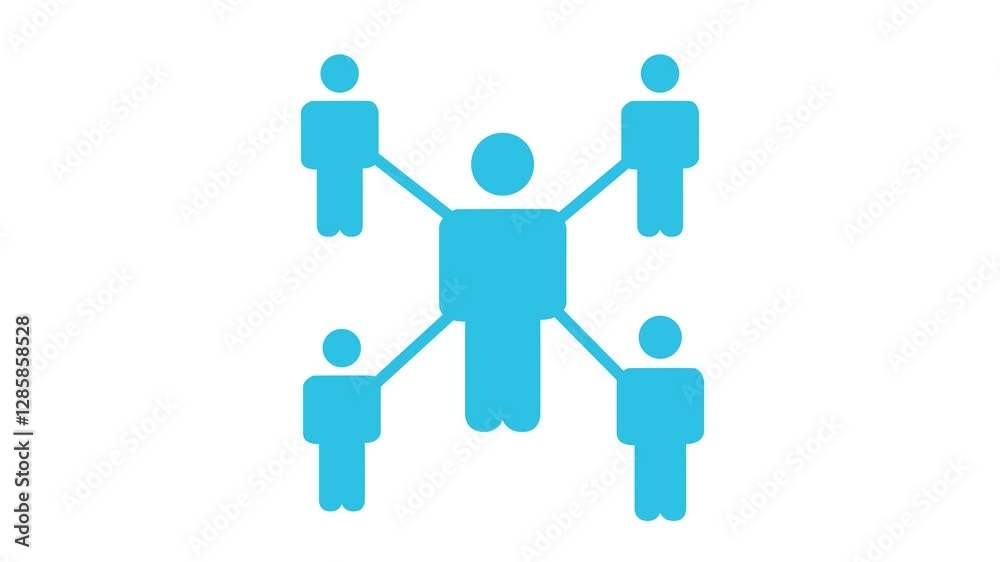 abstract Business network animation, team diversity, multilevel marketing business concept. 4k animation. abstract Business network animation, team diversity, multilevel marketing business concept. 4k animation.