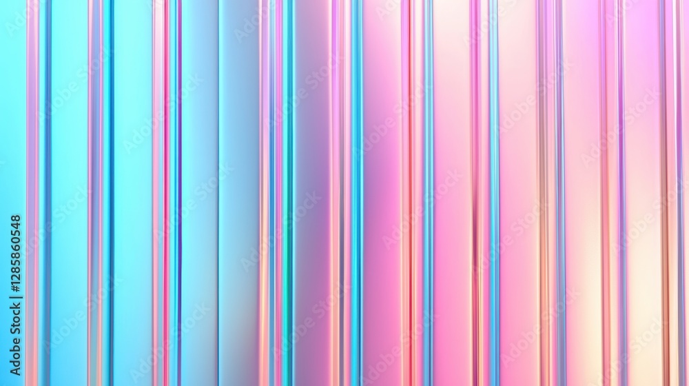 Obraz premium Colorful Vertical Stripes with Soft Pastel Hues in Gradient Arrangement for Creative Background Use