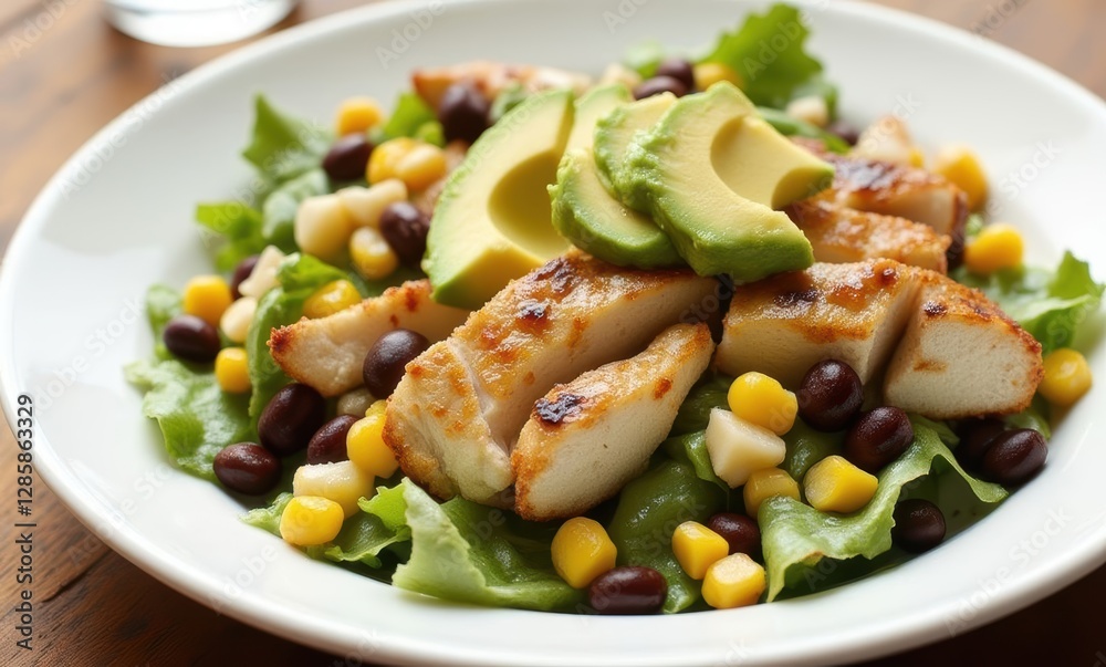 Healthy salad with grilled chicken Healthy salad with grilled chicken