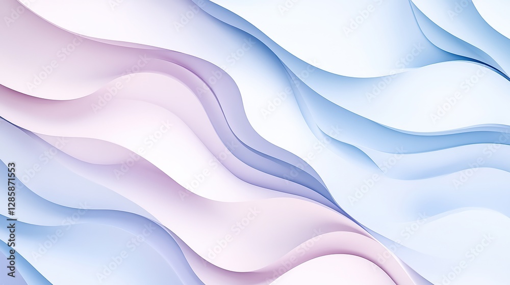 Fototapeta premium Abstract Wavy Pastel Background