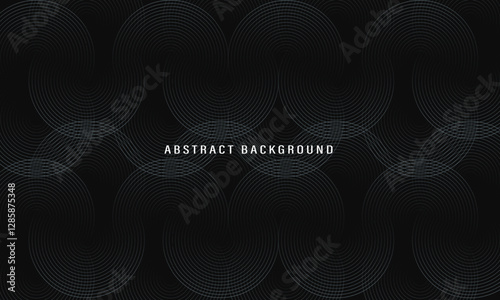 Abstract background with symmetrical geometric circle pattern in blue, creating a modern and futuristic effect. Suitable for minimalist, technology and elegant branding designs