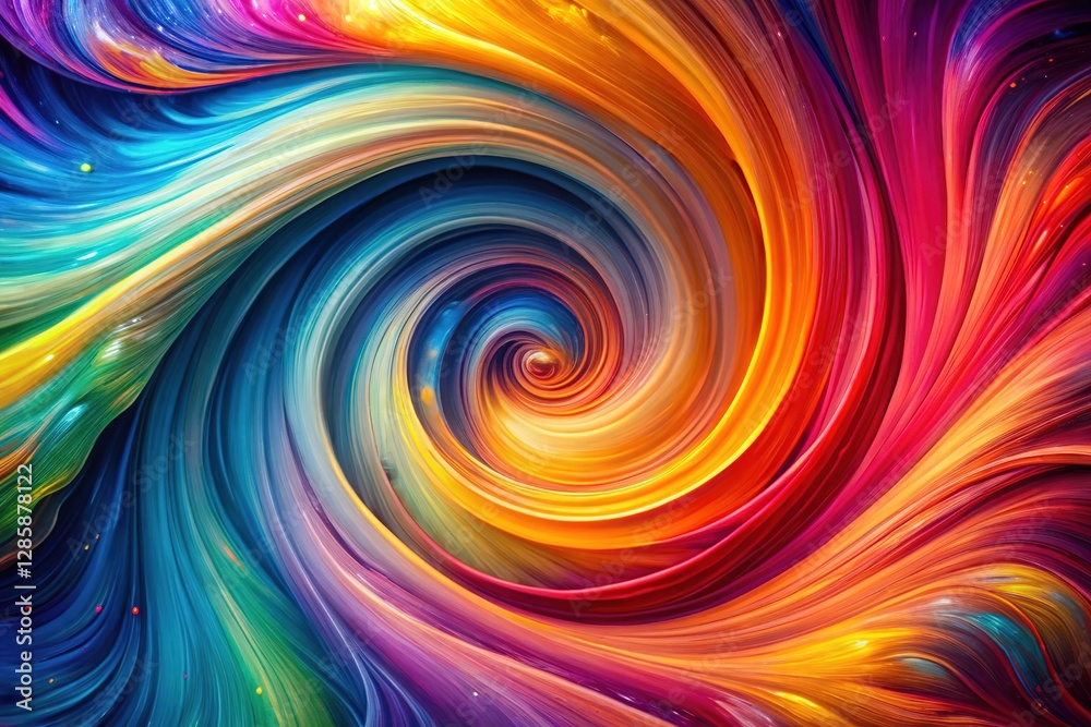 Fototapeta premium Abstract drone artwork; swirling patterns, vivid colors.