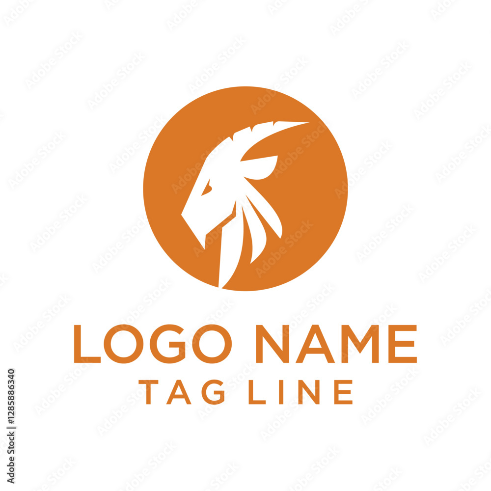 Goat Logo Template vector icon