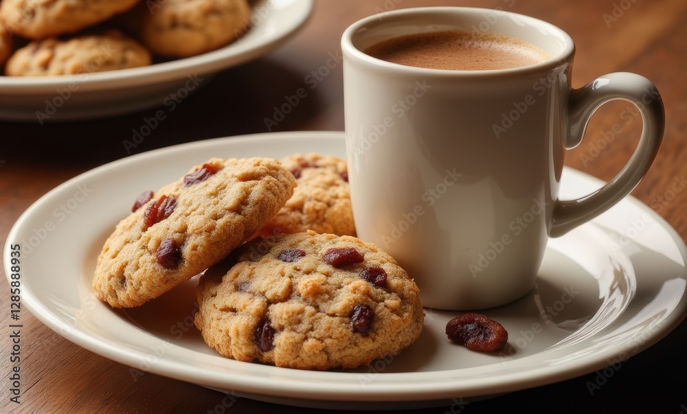 Delicious cookies with coffee Delicious cookies with coffee