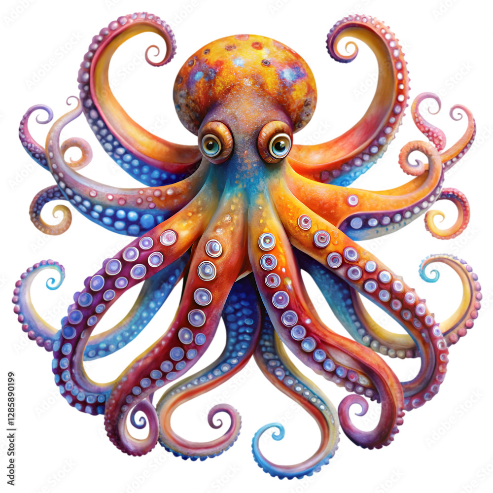 vector illustration of an abstract octopus vector illustration of an abstract octopus
