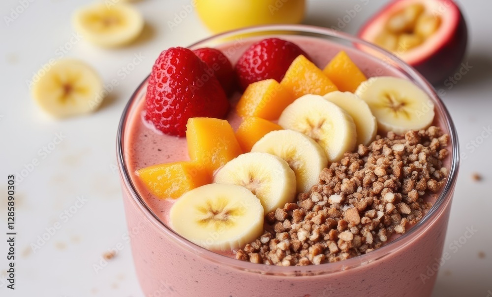 Vibrant fruit smoothie bowl Vibrant fruit smoothie bowl