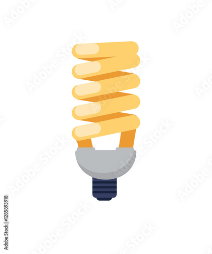 Electricity spiral light bulb stock illustration