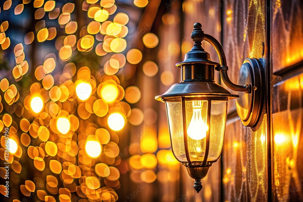 Wall glows with soft, blurred light. Wall glows with soft, blurred light.