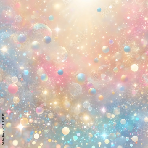 An abstract pastel colored background suitable for birthday congratulation