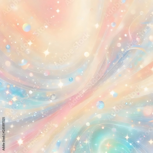 An abstract pastel colored background suitable for birthday congratulation