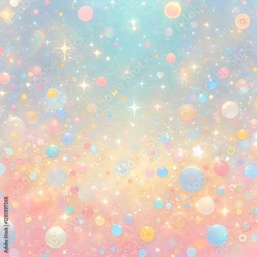 An abstract pastel colored background suitable for birthday congratulation