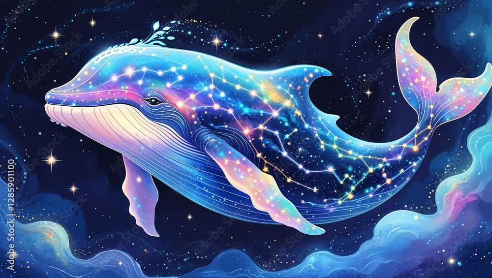 Fototapeta premium fantasy whale