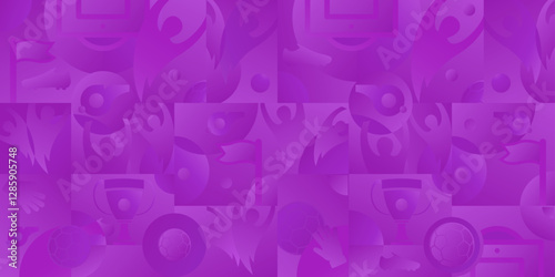 Soccer blue background, vector illustration