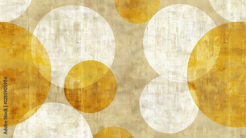 Abstract textured circles on beige background Abstract textured circles on beige background